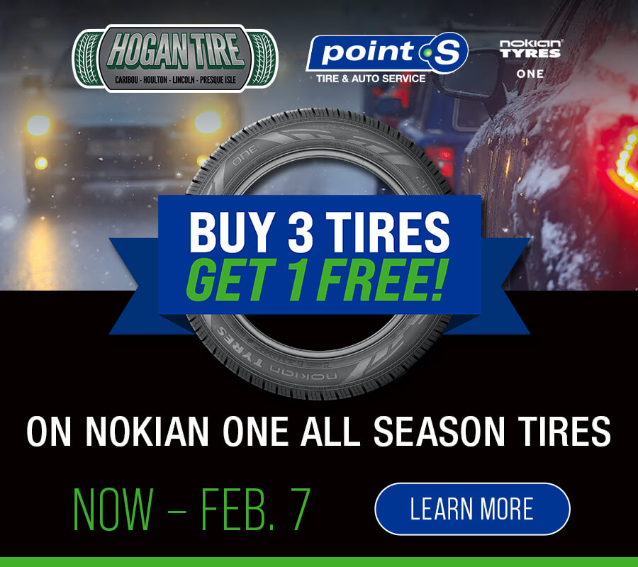 Buy 3 Tires, Get 1 Free